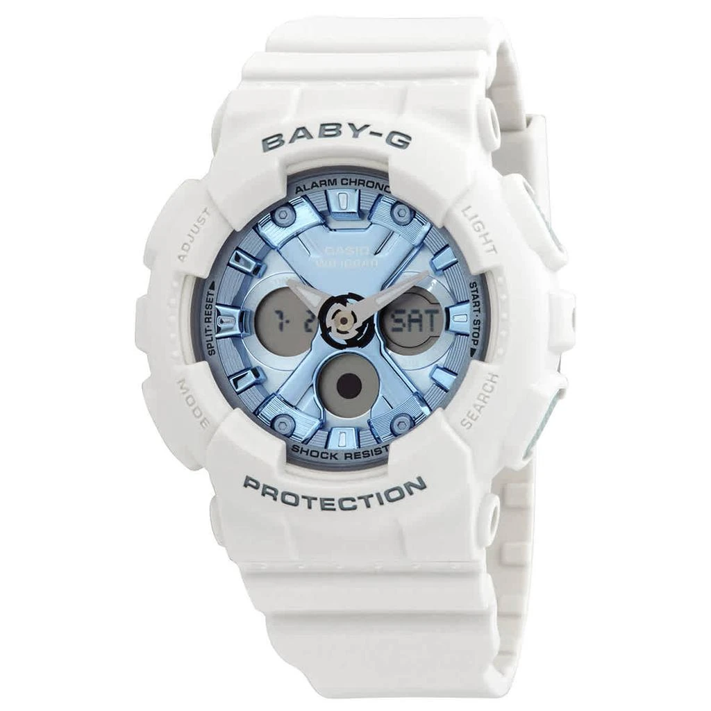 商品Casio|Baby-G Alarm World Time Chronograph Quartz Analog-Digital Blue Dial Ladies Watch BA-130-7A2DR,价格¥723,第1张图片