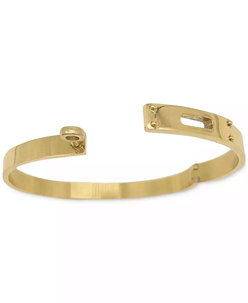 商品ADORNIA|14k Gold-Plated Lock Closure Bangle Bracelet,价格¥183,第2张图片详细描述