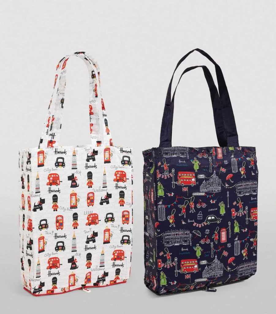 商品Harrods|Recycled City Bear and SW1 Pocket Shopper Bag (Set of 2),价格¥278,第3张图片详细描述