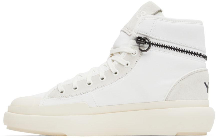 商品Y-3|White Ajatu Court Sneakers,价格¥813,第5张图片详细描述