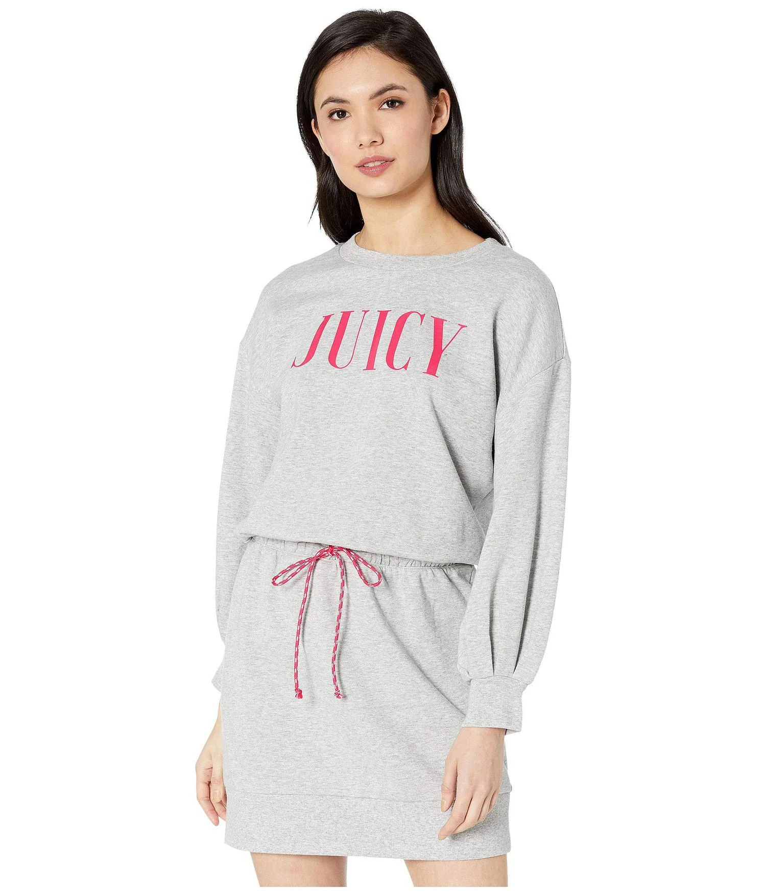 商品Juicy Couture|Silicone Juicy Logo Fleece Track Dress,价格¥387,第1张图片