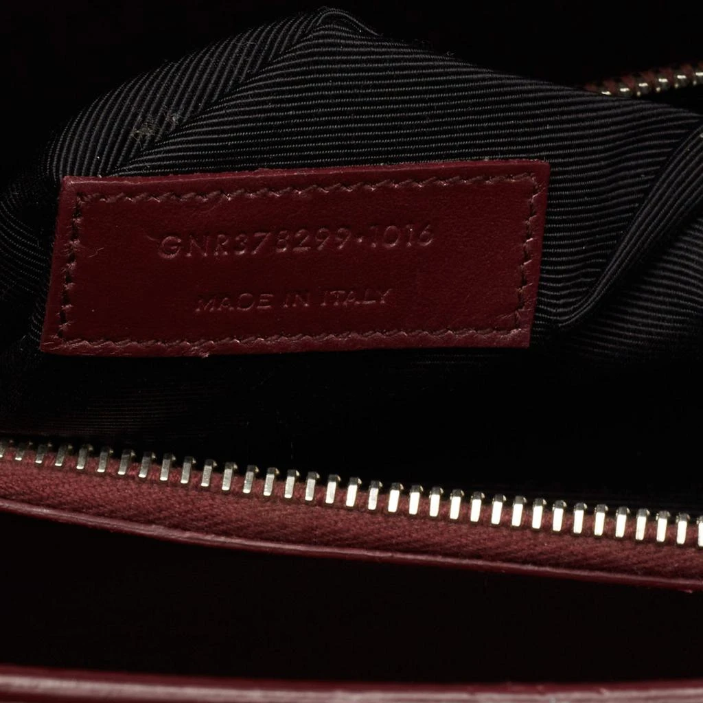 Saint Laurent Burgundy Croc Embossed Leather Small Sac De Jour Tote 商品