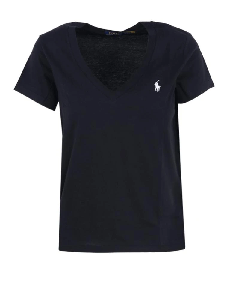 商品Ralph Lauren|Ralph Lauren Pony Embroidered V-Neck T-Shirt,价格¥517,第1张图片