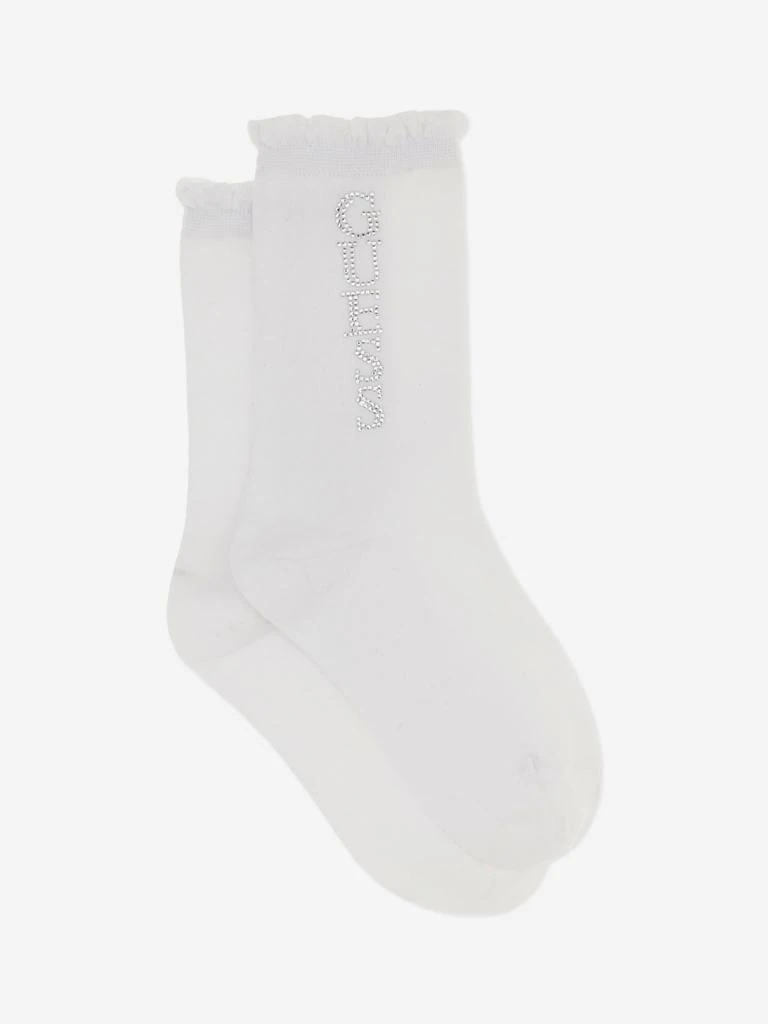 商品GUESS|Guess Girls Logo Socks in White,价格¥49,第2张图片详细描述