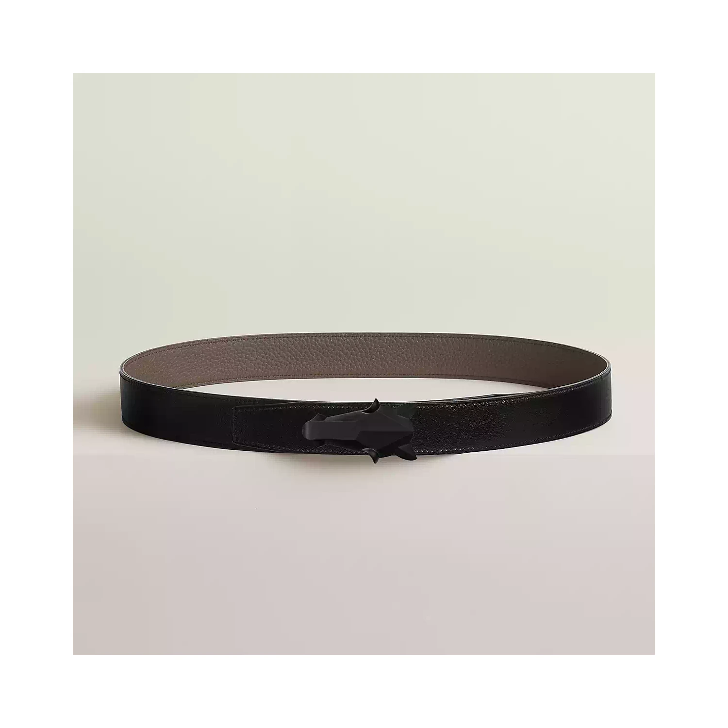 商品Hermes|【预售】 爱马仕 24秋冬 男士 腰带 Boucle de ceinture Destrier & Cuir de ceinture réversible 32 mm H010635UH89 | H073967CAAC,价格¥9426,第1张图片