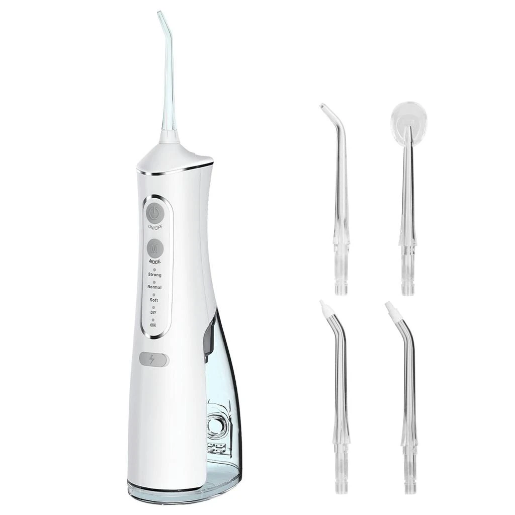 商品VYSN|Portable Water Dental Flosser Cordless Rechargeable Dental Oral Irrigator IPX7 Waterproof Teeth Cleaner with 4 Modes 4 Nozzles 10.15oz,价格¥483,第1张图片