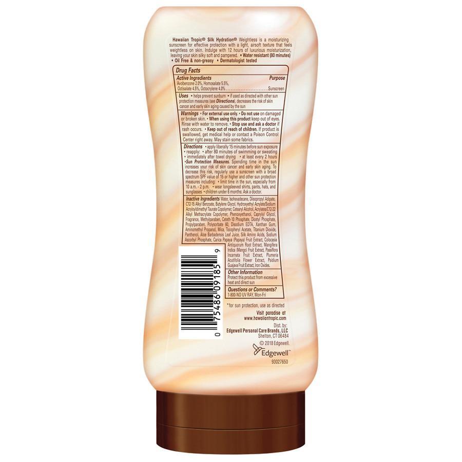 商品Hawaiian Tropic|Silk Hydration Weightless Lotion Sunscreen SPF 30,价格¥88,第4张图片详细描述