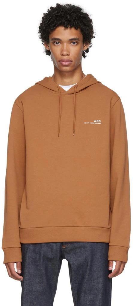 商品A.P.C.|Orange Printed Hoodie,价格¥534,第1张图片