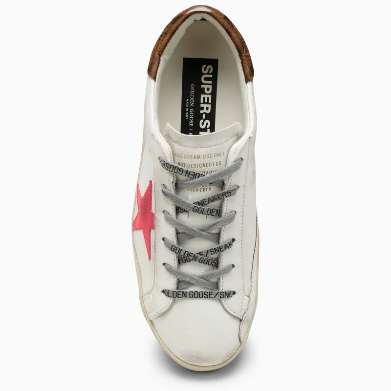 商品Golden Goose|Super-Star cream sneaker in leather,价格¥3703,第3张图片详细描述
