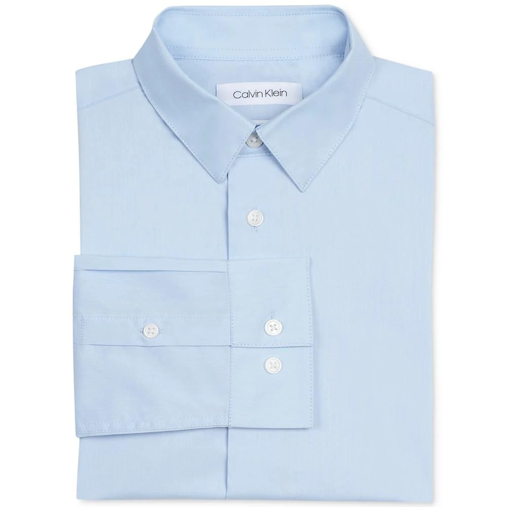 商品Calvin Klein|Little Boys Stretch-Poplin Collared Shirt,价格¥181,第1张图片