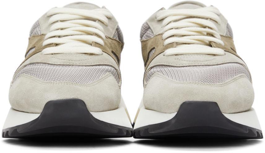 商品Fear of god|Grey & Khaki Vintage Runner Sneakers,价格¥4570,第4张图片详细描述