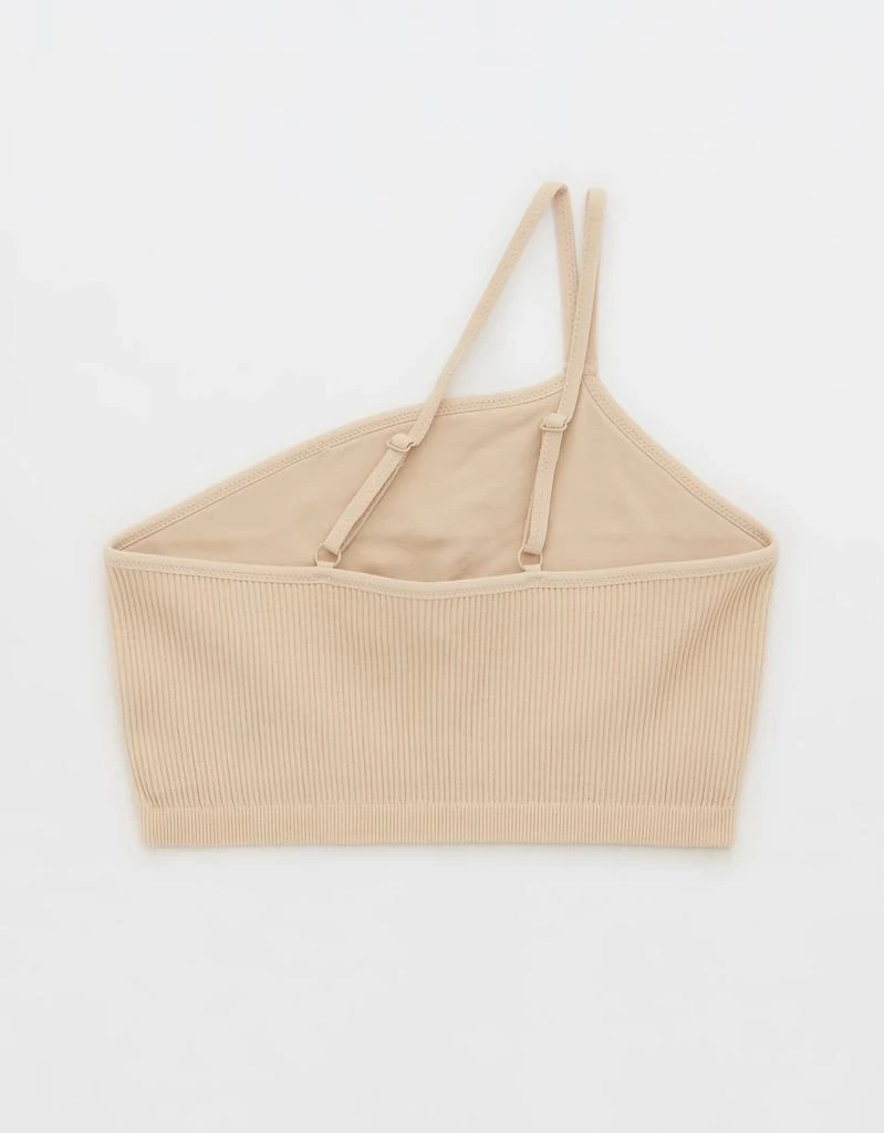 商品Aerie|Aerie Seamless One Shoulder Longline Bralette,价格¥106,第5张图片详细描述