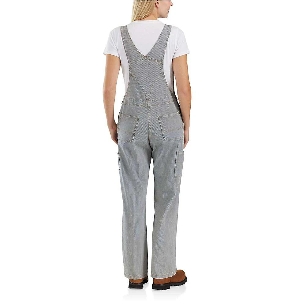 商品Carhartt|Carhartt Women's Rugged Flex Relaxed Fit Denim Railroad Stripe Bib Overall,价格¥654,第2张图片详细描述