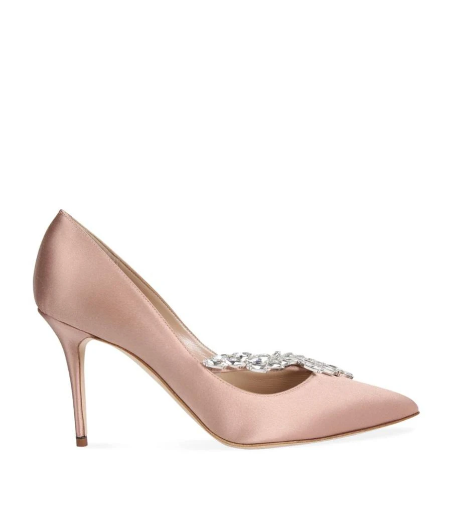 商品Manolo Blahnik|Satin Nadira Pumps 90,价格¥9095,第3张图片详细描述