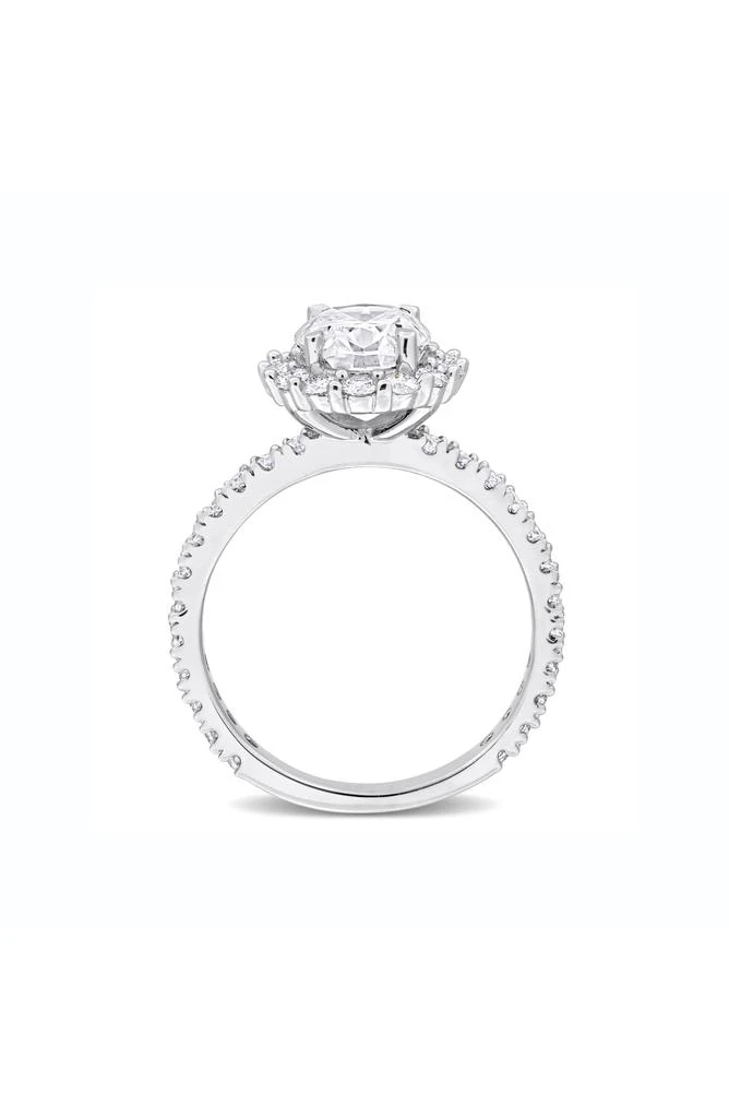 商品DELMAR|Sterling Silver Created Moissanite Engagement Style Ring,价格¥2547,第4张图片详细描述