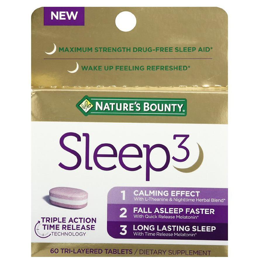 商品Nature's Bounty|三层功效速释睡眠片 植物提取无感入睡,价格¥181,第1张图片