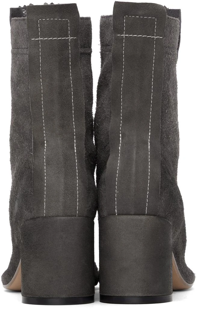 商品MAISON MARGIELA|Grey Reversed Anatomic Boots,价格¥1386,第4张图片详细描述