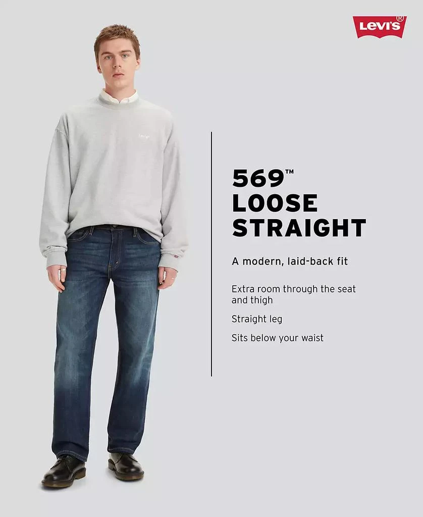 Levi's Men's 569 Loose Straight-Fit Jeans  男士李维斯直筒剪裁宽松牛仔裤 商品