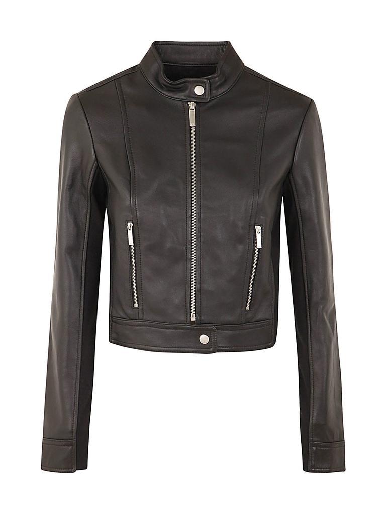 商品Michael Kors|MICHAEL Michael Kors Ponti Combo Leather Jacket,价格¥3121,第1张图片