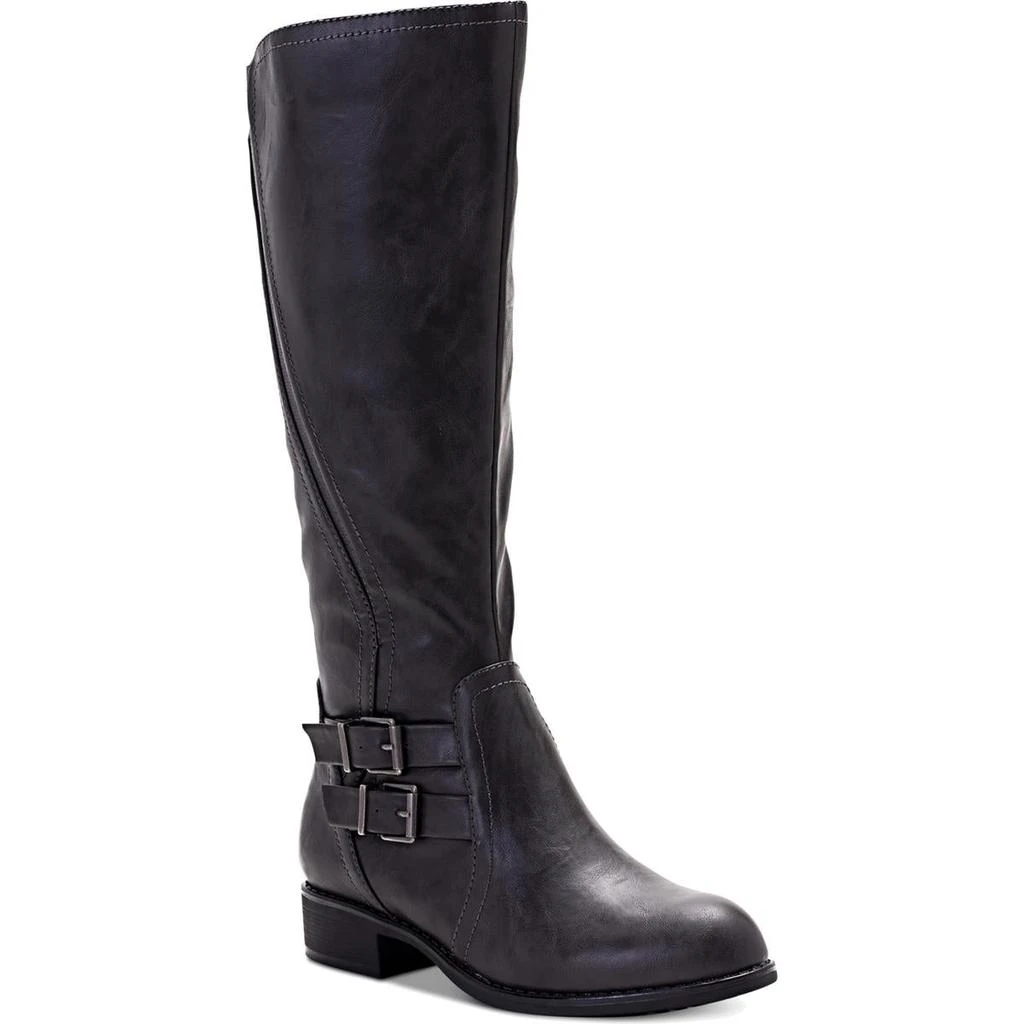 商品Style & Co|Style & Co. Womens Milah Faux Leather Tall Riding Boots,价格¥84,第1张图片