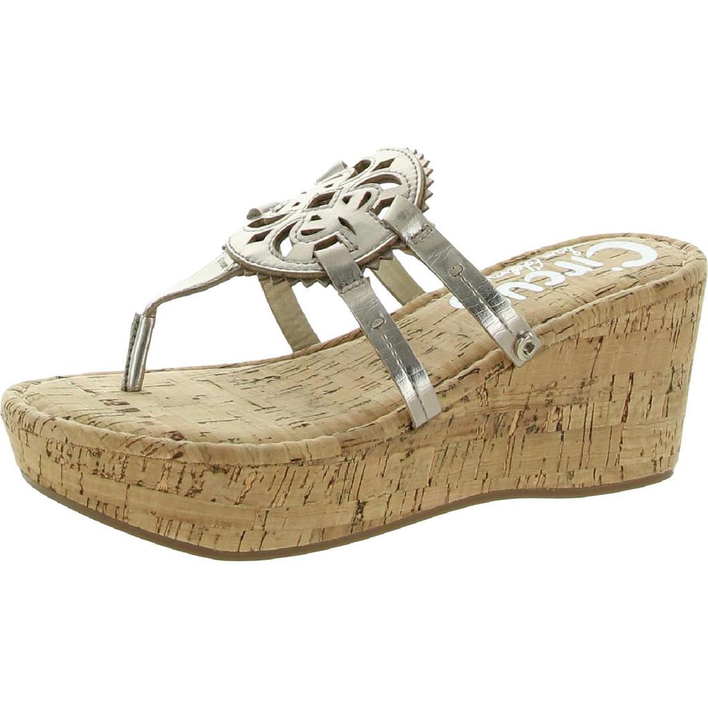 Circus by Sam Edelman Womens Rocky Lined Cork Slip On Wedge Sandals商品第10张图片规格展示