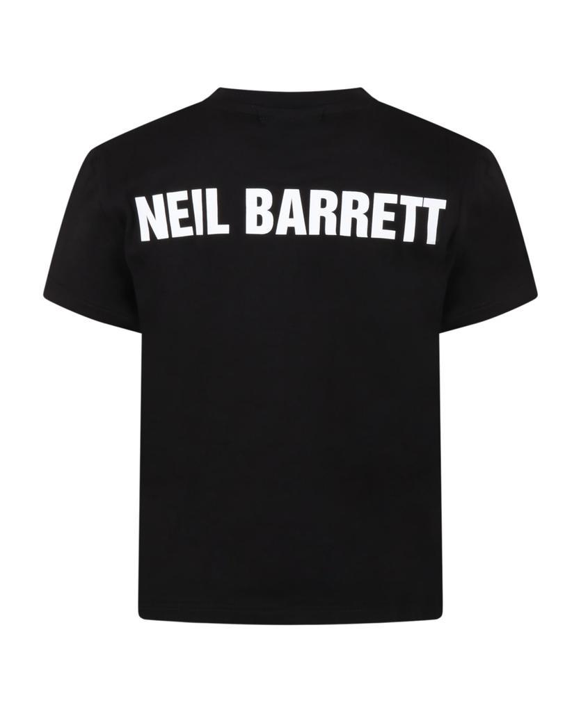 商品Neil Barrett|Black T-shirt For Boy With Thnderbolts,价格¥726,第4张图片详细描述