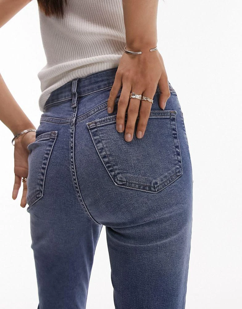 商品Topshop|Topshop Jamie jeans in mid blue,价格¥158,第5张图片详细描述