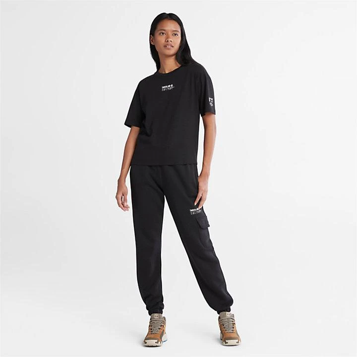 商品Timberland|T-Shirt with Tencel™ x Refibra™ Technology for Women in Black,价格¥221,第3张图片详细描述