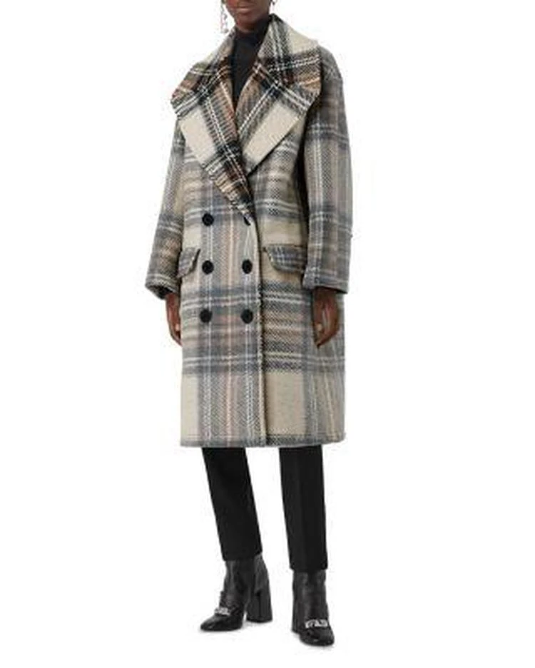 商品Burberry|Halliday Plaid Wool Peacoat,价格¥9305,第2张图片详细描述