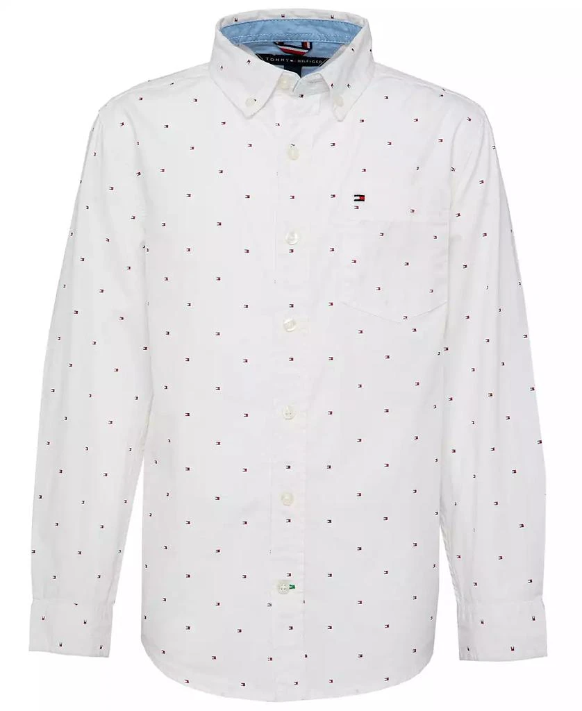 商品Tommy Hilfiger|Big Boys Fred All Over Print Button-Down Shirt,价格¥129,第1张图片