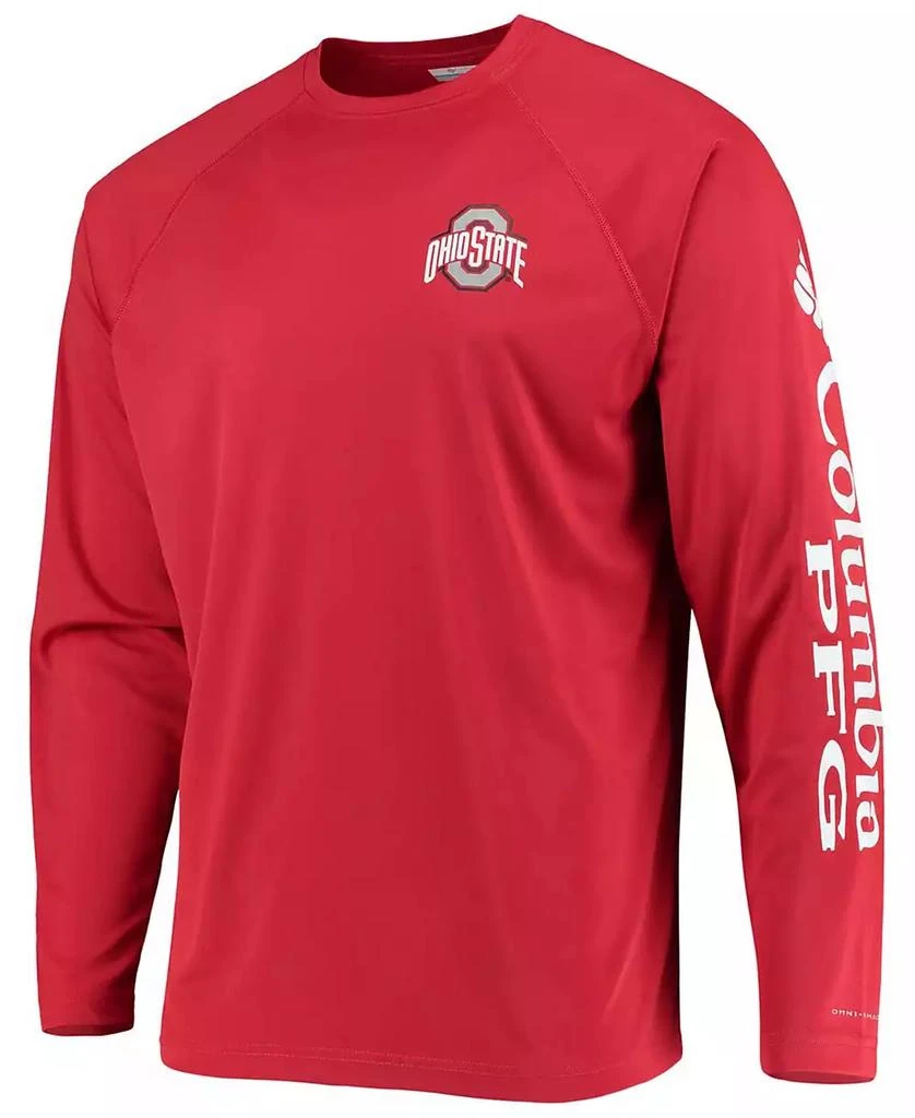 商品Columbia|Men's PFG Ohio State Buckeyes Terminal Tackle Omni-Shade Long Sleeve T-Shirt,价格¥247,第2张图片详细描述