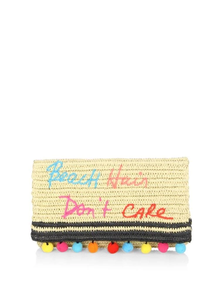 商品Rebecca Minkoff|Beach Hair Don't Care Straw Clutch,价格¥431,第1张图片