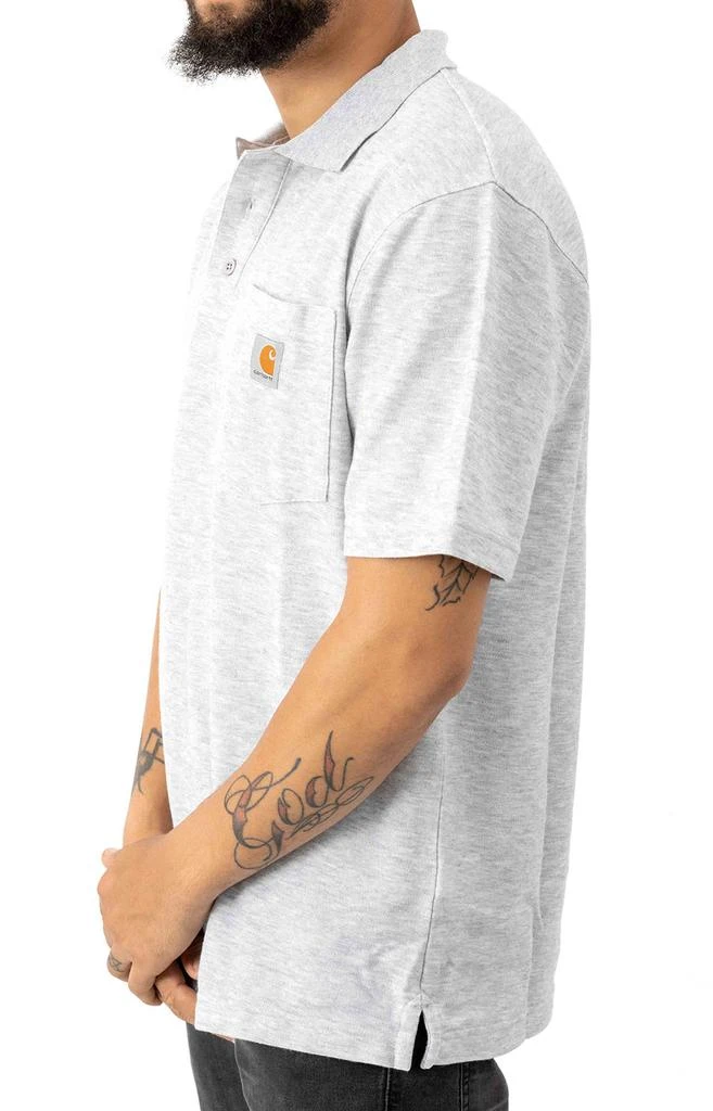 商品Carhartt|(K570) Contractor's Work Pocket Polo - Heather Grey,价格¥264,第2张图片详细描述