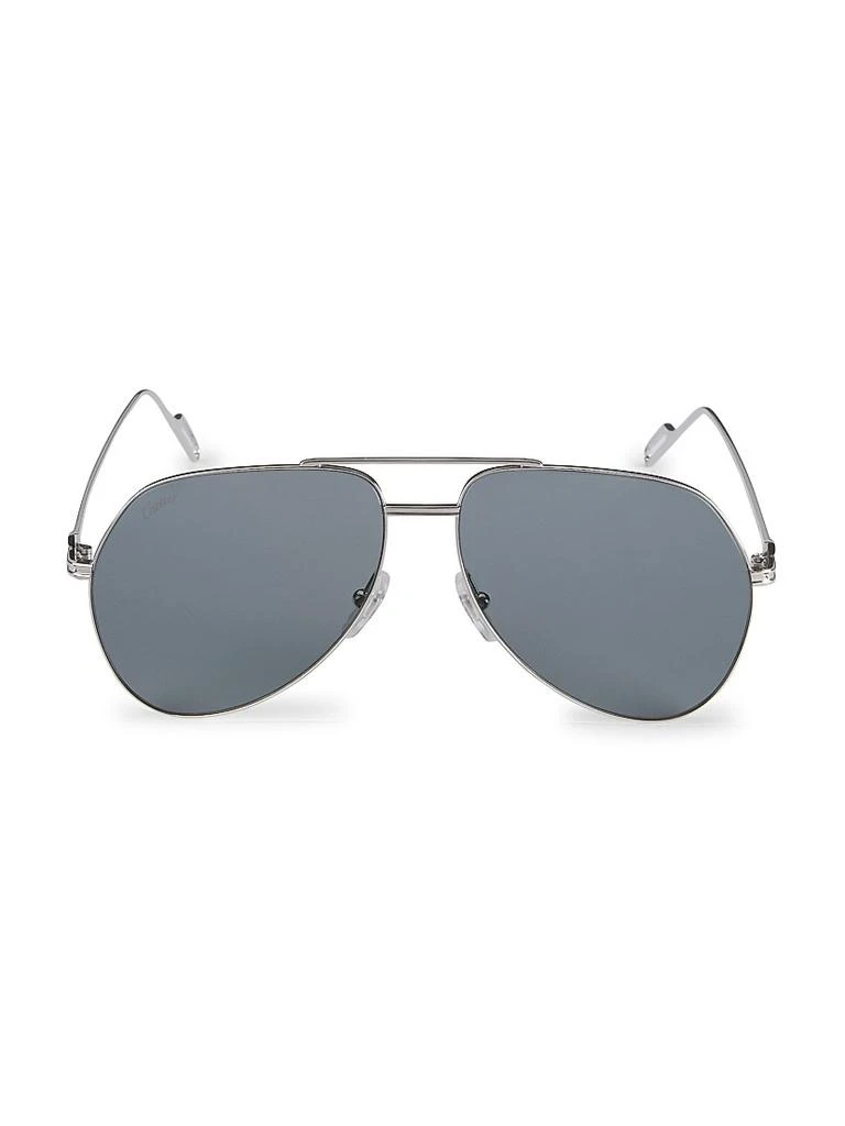 商品Cartier|60MM Metal Aviator Sunglasses,价格¥9538,第2张图片详细描述