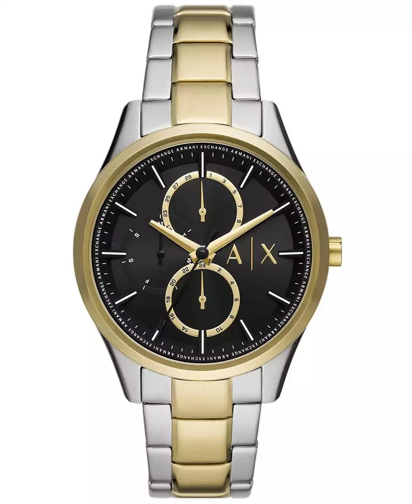 商品Armani Exchange|Men's Multifunction Two-Tone Stainless Steel Bracelet Watch, 42mm,价格¥1420,第1张图片