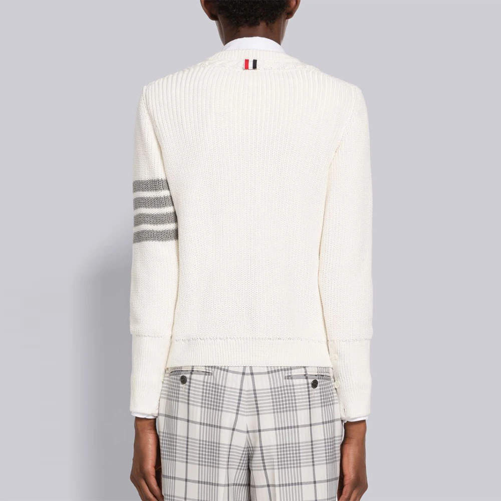 THOM BROWNE 米白色女士针织衫/毛衣 FKA410A-Y3017-100 商品