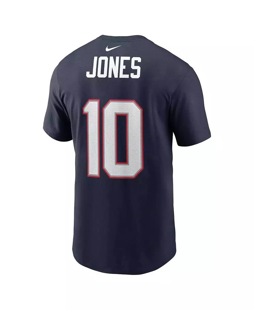商品NIKE|Men's Mac Jones Navy New England Patriots 2021 NFL Draft First Round Pick Player Name & Number T-shirt,价格¥301,第3张图片详细描述