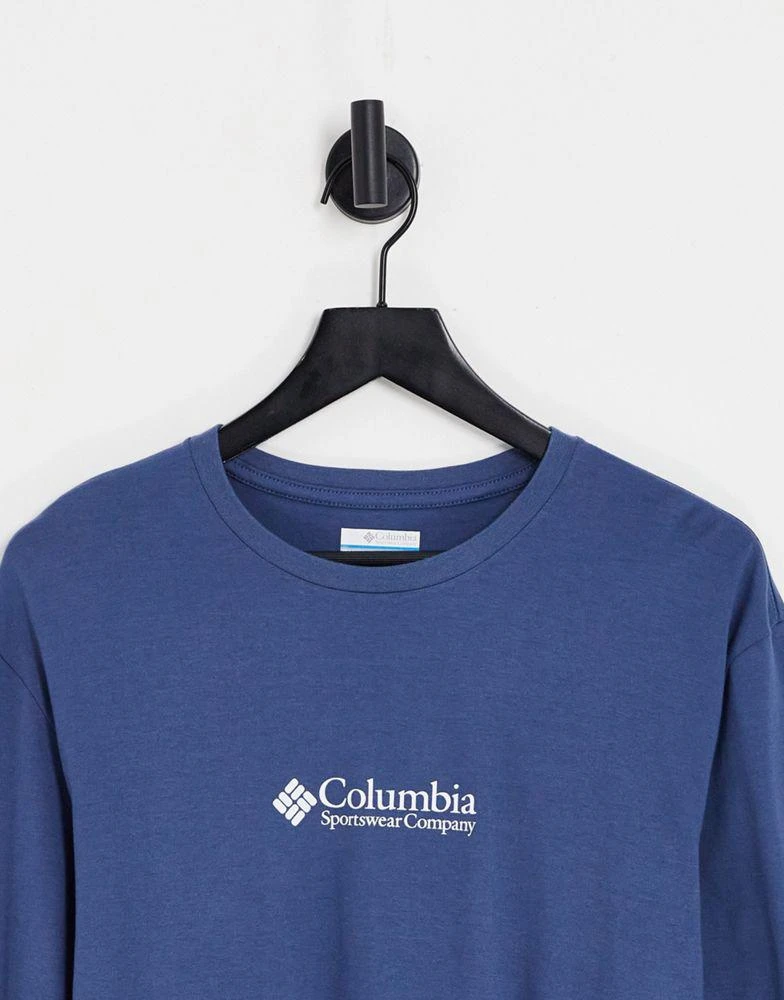 商品Columbia|Columbia Hopedale long sleeve t-shirt in navy Exclusive at ASOS,价格¥216,第4张图片详细描述