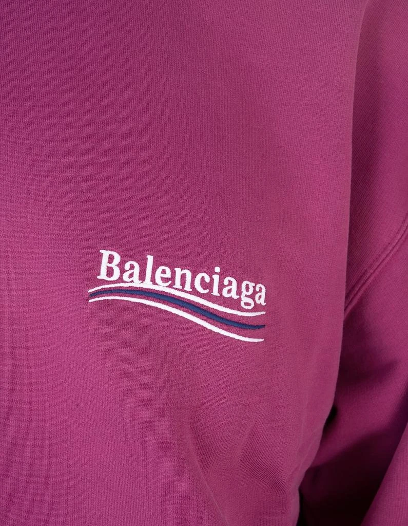 商品Balenciaga|Balenciaga Woman Magenta Political Campaign Regular Fit Sweatshirt,价格¥4753,第3张图片详细描述
