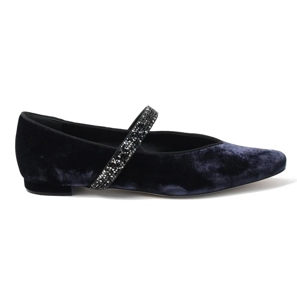 商品Manolo Blahnik|Manolo Blahnik Puxona Flat Navy,价格¥4057,第3张图片详细描述