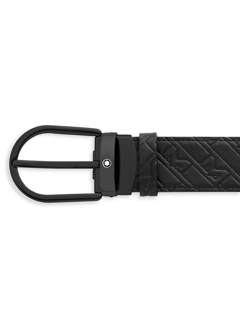 商品MontBlanc|Horseshoe Monogram Leather Belt,价格¥3463,第2张图片详细描述