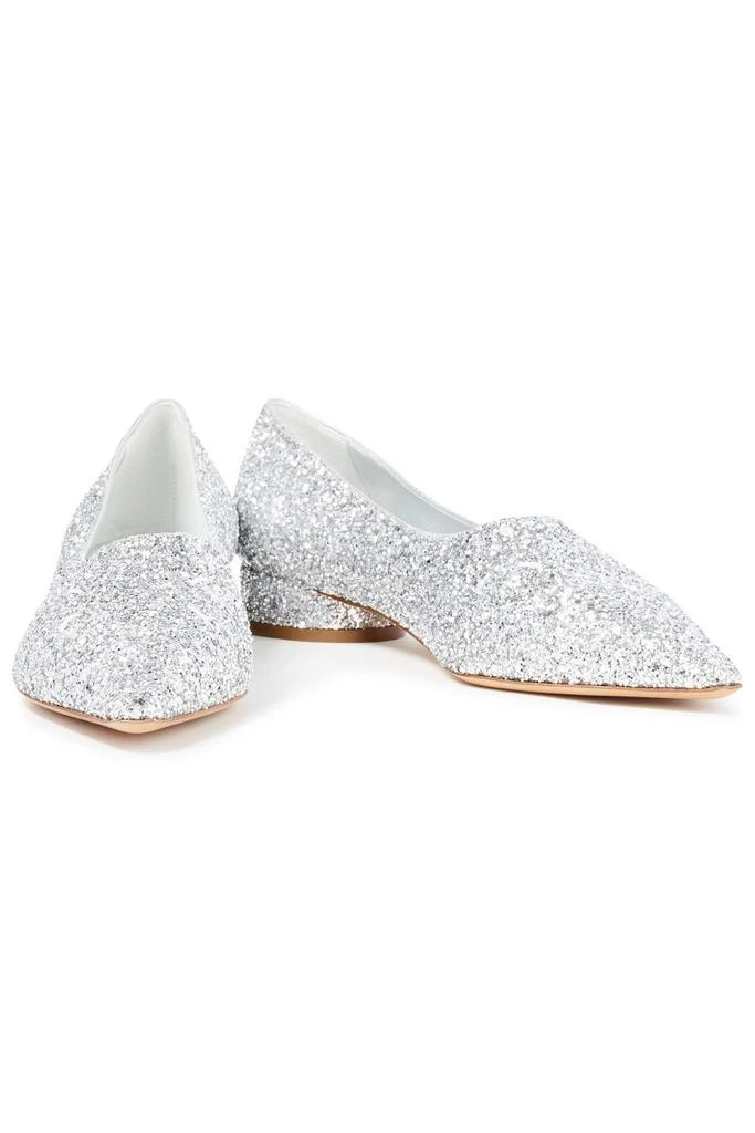 商品MAISON MARGIELA|Glittered faux leather loafers,价格¥1266,第2张图片详细描述