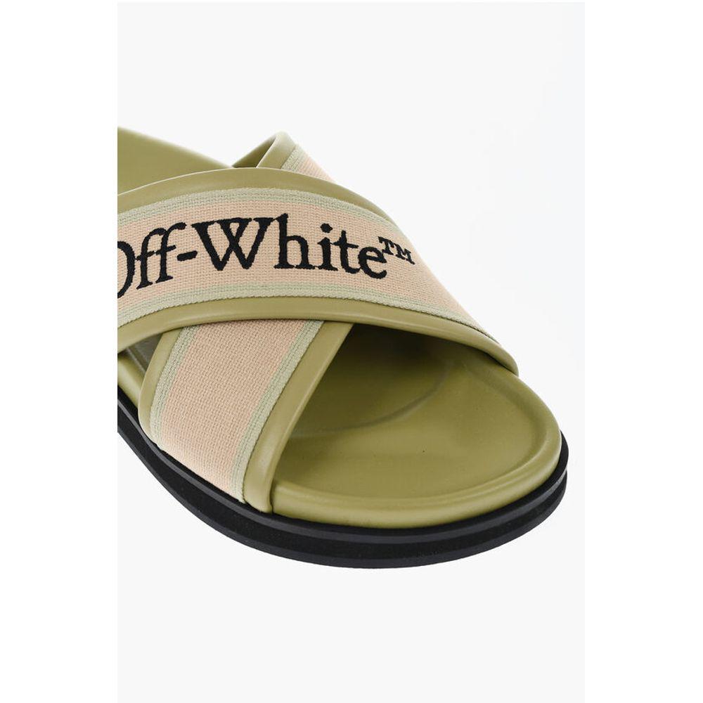 OFF-WHITE オフホワイト COMFORT LEATHER SLIPPER LitFoot Leather Open-Toe Slippers Online