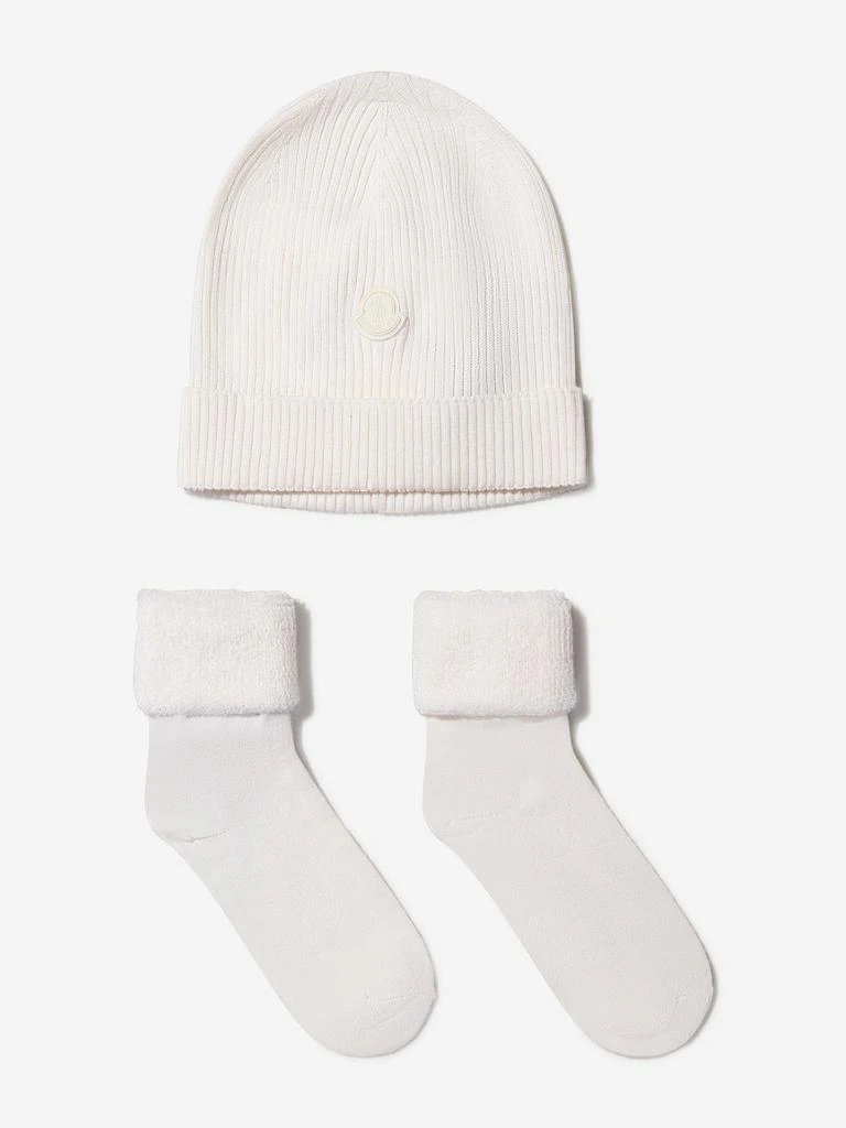 商品Moncler|Moncler Enfant Baby Unisex Hat And Socks Set,价格¥1382,第1张图片