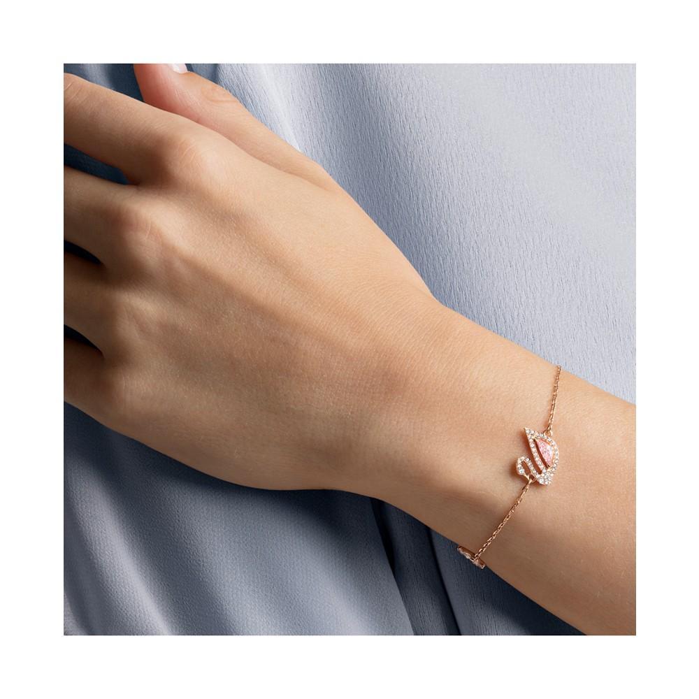 商品Swarovski|Remix Rose Gold-Tone Crystal Swan Magnetic Bracelet,价格¥934,第6张图片详细描述