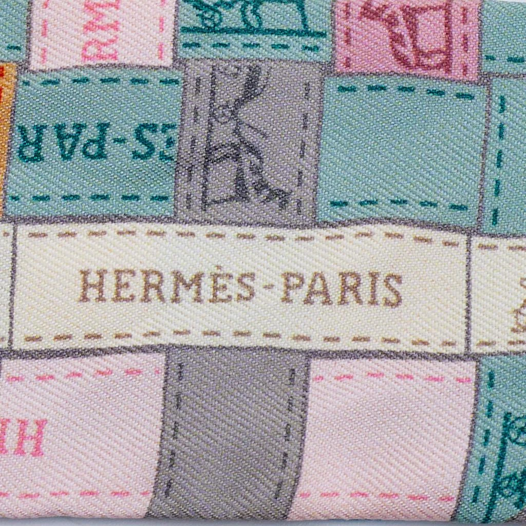 商品[二手商品] Hermes|Hermès Multicolor Bolduc Au Carre Silk Twilly,价格¥1640,第4张图片详细描述