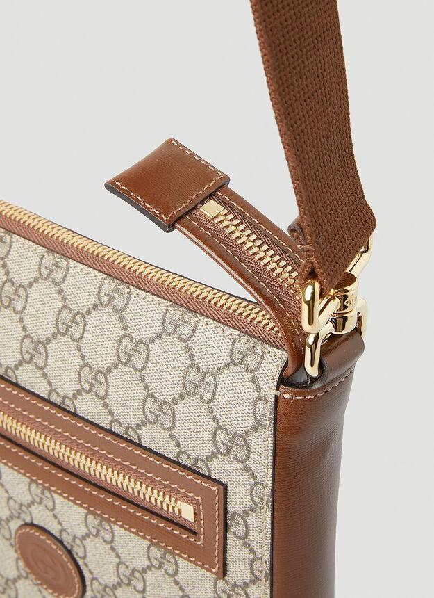 商品Gucci|GG Supreme Messenger Crossbody Bag in Beige,价格¥8470,第5张图片详细描述