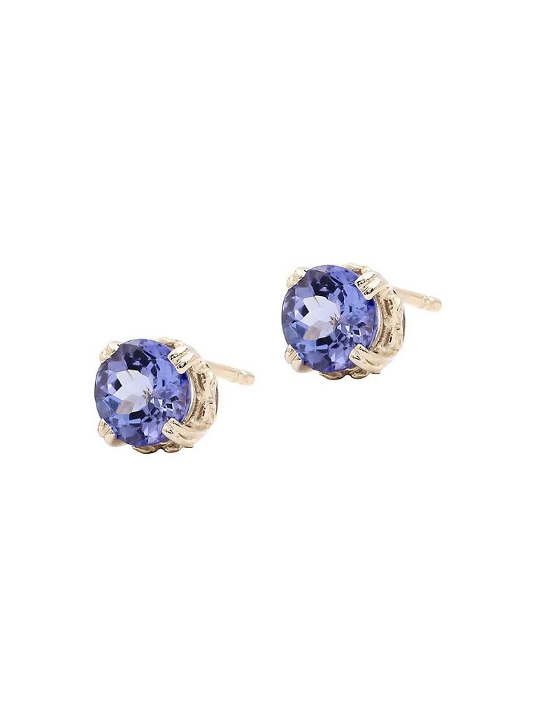 商品Stephen Dweck|Luxury Tanzanite 18K Gold Earrings,价格¥14508,第2张图片详细描述