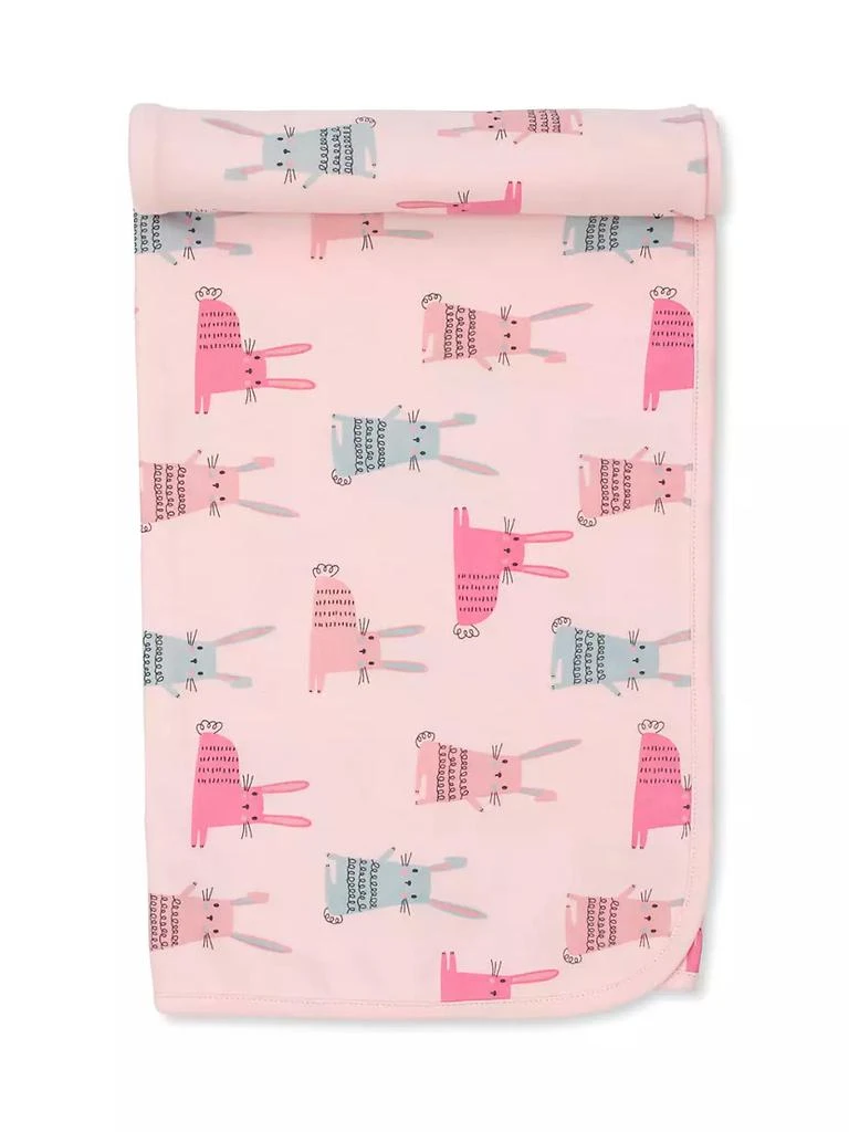商品Kissy Love|Kid's Bunny Print Cotton Blanket,价格¥131,第1张图片