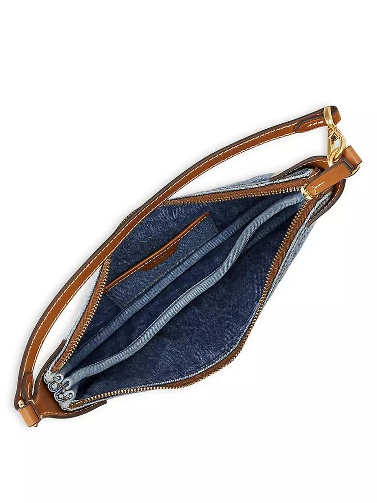 商品Ralph Lauren|Mini Polo ID Denim &amp; Leather Shoulder Bag,价格¥3741,第4张图片详细描述